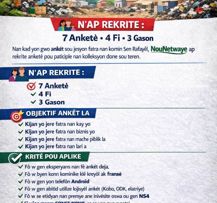 AVI REKRITMAN ANKETÈ – NouNetwaye.